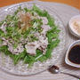 ２種類のソースで食べる　冷しゃぶ