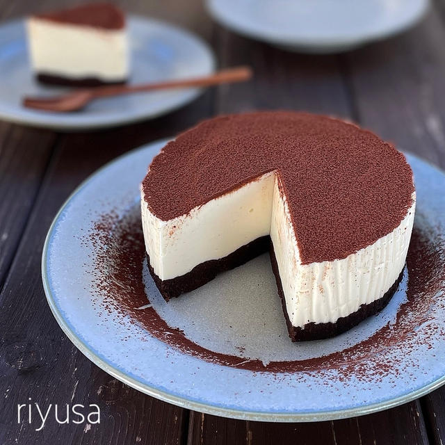 混ぜて冷やすだけ ビターカカオのチーズケーキ By Riyusaさん レシピブログ 料理ブログのレシピ満載
