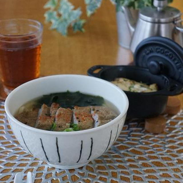 じゃこ天うどんと新入りさんの籠