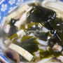 ワカメとあげのあったか❤生姜あんかけうどん♪とうとうインフルエンザに～