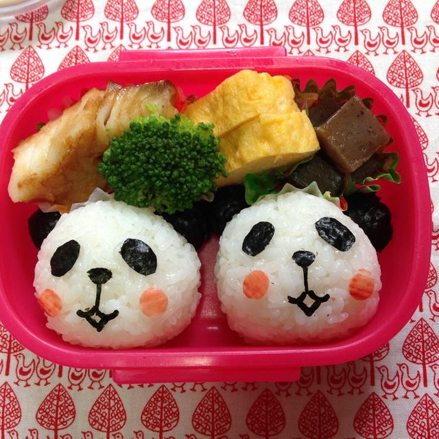 今日の【脱力系パンダちゃん弁当♪】&ベーロールチーパン(o’∀’o)と機械との相性