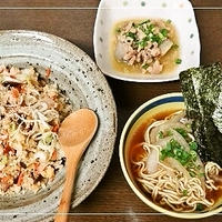 マルちゃん正麺と奈良漬けと味噌の和風焼き飯