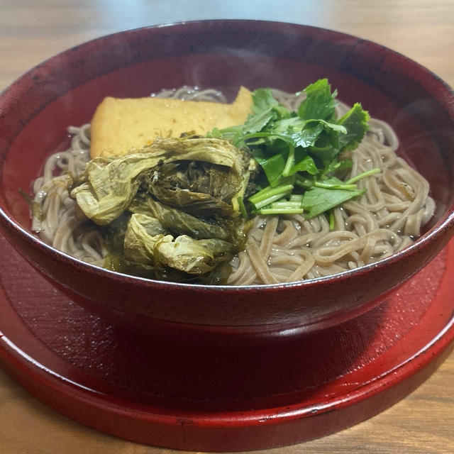 今日はたぬき蕎麦のリクエスト！