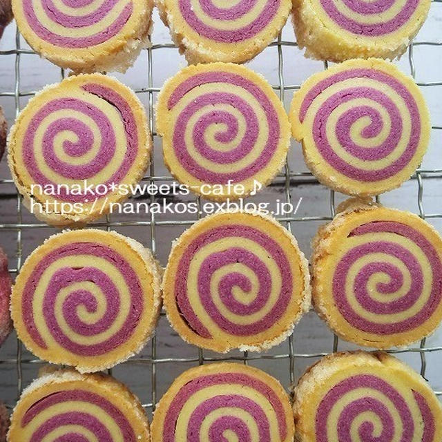 くるくるクッキー＊紫芋バニラ