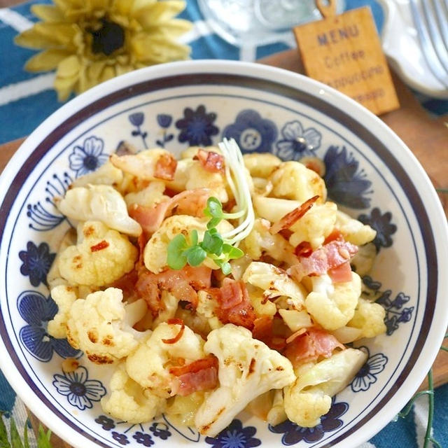 糖質オフだけじゃなく食感もいい！カリフラワーのペペロンチーノ＆突然の雨