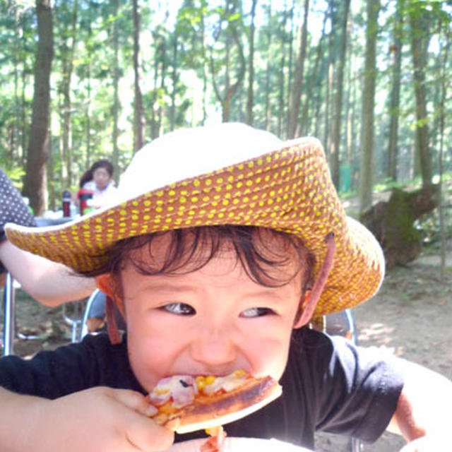 森で釜焼きピザ体験☆フラワーフェスティバル！！