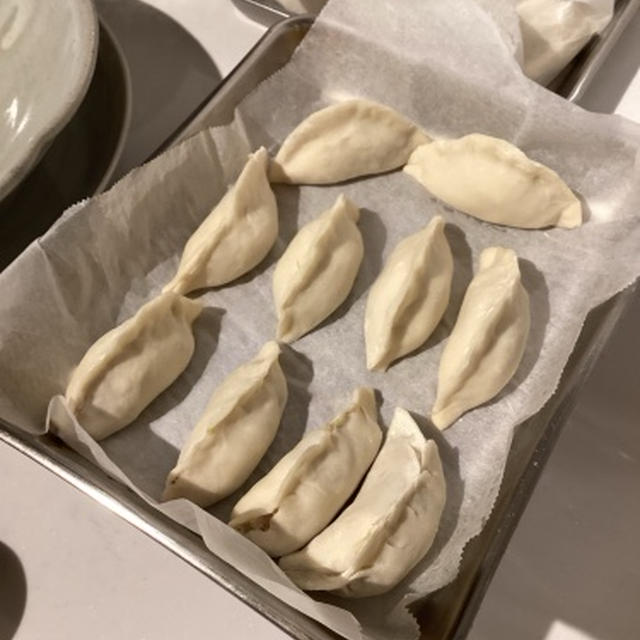 今期最後の餃子は水餃子で