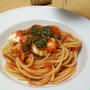 2011初パスタ☆ Spaghetti al pomodoro con mozzarella