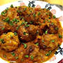 豚こまボールで【パセリミートボールカレー】ルー不使用