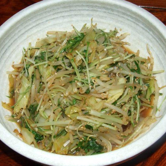 水菜・もやし・キャベツのゆず胡椒炒め☆ 