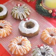 クリスマスリースの米粉フィナンシェ