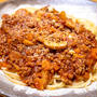 トマトソースと中濃ソースで作る「簡単ミートスパゲッティ」&「千房の焼きそば」
