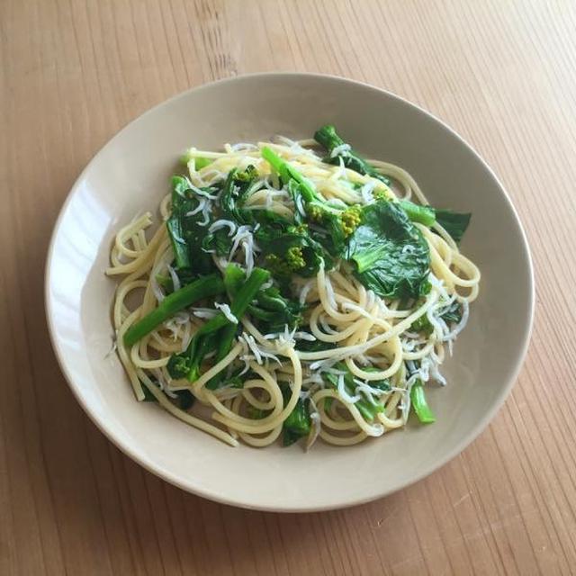 菜の花としらすのスパゲッティ