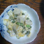高野豆腐と枝豆の卵とじ