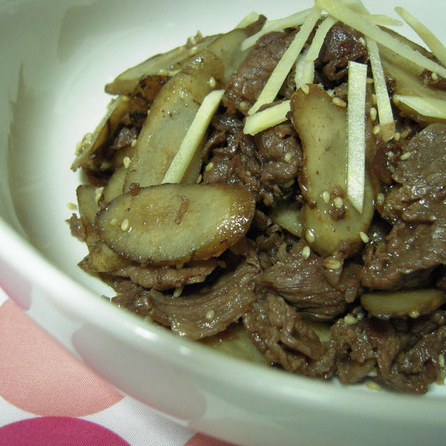 牛肉とごぼうのしぐれ煮