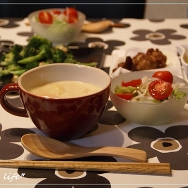 ゴロゴロさつま芋のシチューでお夕飯