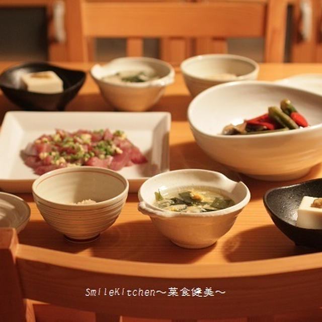 昨日のばんごはん【野菜の揚げびだし】