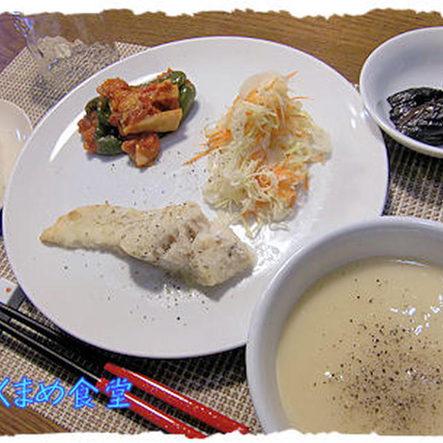 スキンレス鱈！【鱈のバタームニエル】定食＆【ダークチェリータルト】！