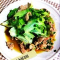 ネギ塩豚レタス