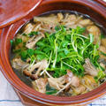 スープまで飲み干すうまさ♪胃腸にもお財布にもやさしい♪『鶏肉ときのこのうまだし鍋』