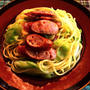 こればっかり食べてんです「ソーセージとキャベツのスパゲティ」