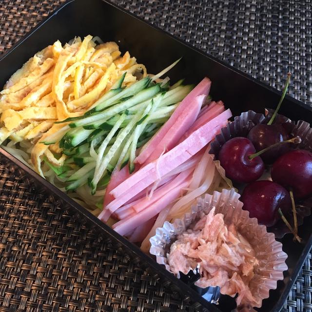 高校生弁当＊連日の冷やし中華