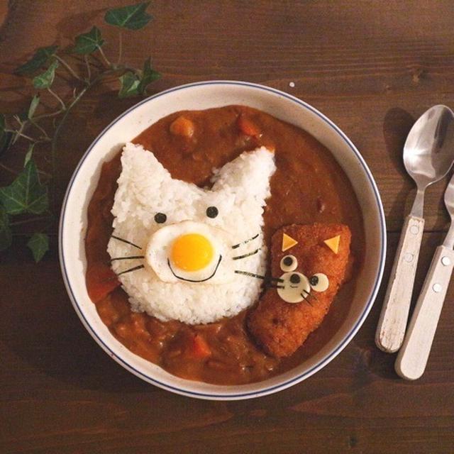 猫ちゃん＊デコカレー