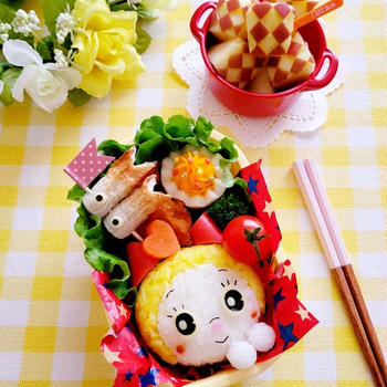 こどもの日♡ドラミちゃんキャラ弁♥