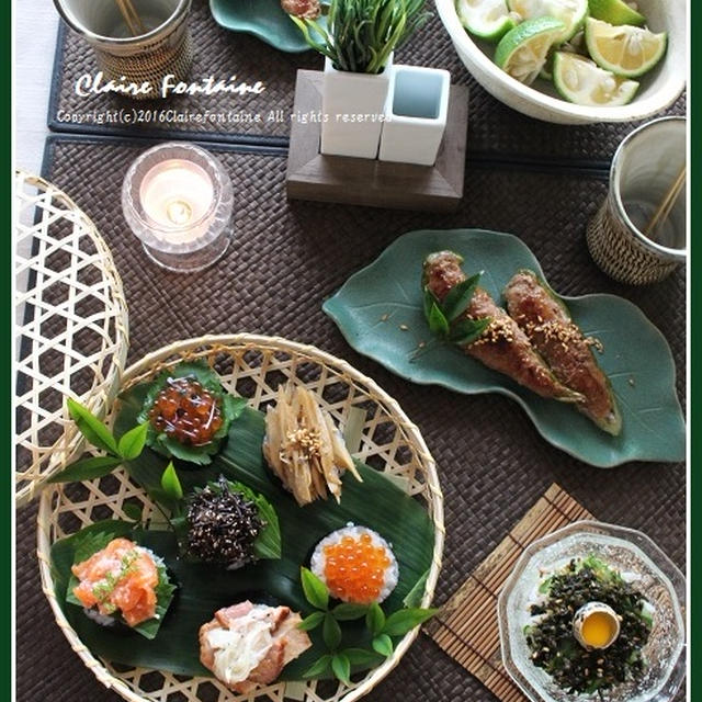 太巻きおにぎり と 笹の葉の保存方法 By Etyさん レシピブログ 料理ブログのレシピ満載