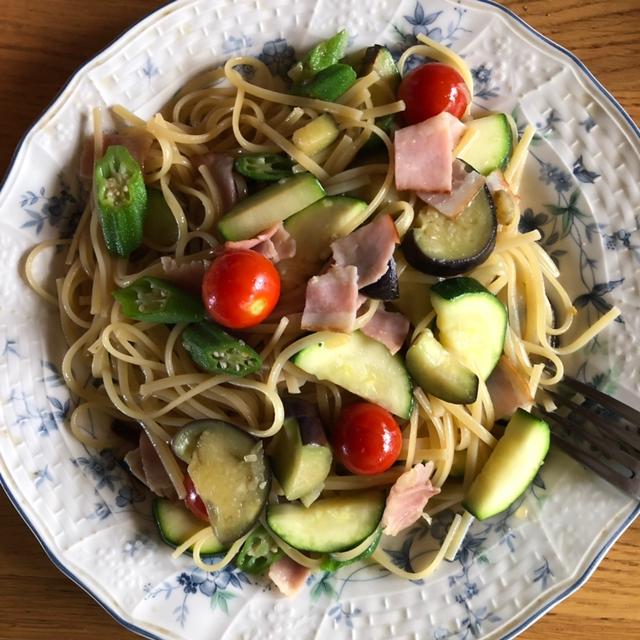 群馬県産ズッキーニを使って夏野菜のパスタ