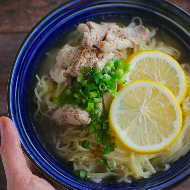 ぱぱっとおうち麺！さっぱり鶏だしレモンラーメン