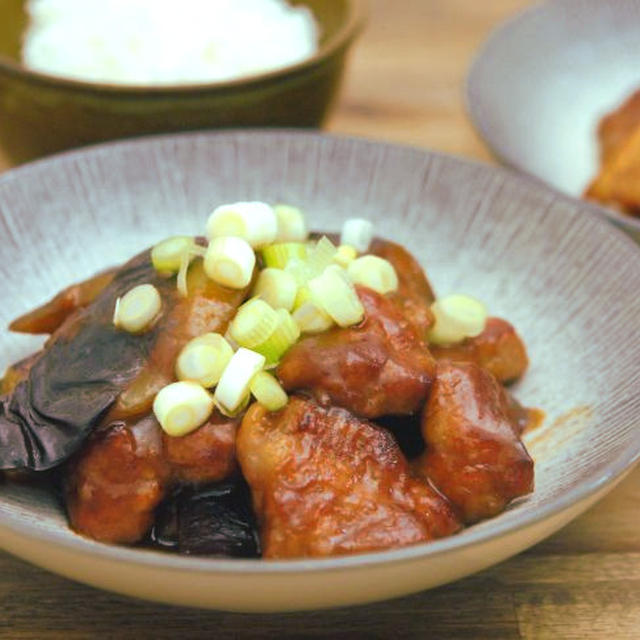 豚と茄子の八丁味噌炒め