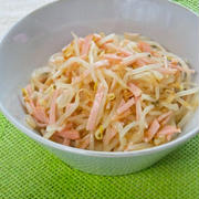 話題の万能調味料「姜葱醤」で作り置きの簡単おつまみおかず〜もやしとハムのナムル。