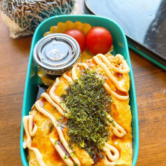 レンチンお好み焼き弁当です！！
