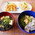 楽しみにしていた日曜日の兼用ごはん☆めかぶしらす丼☆