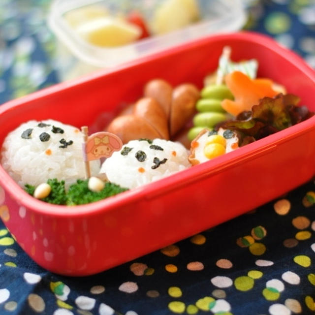 ハートウインナー弁当。