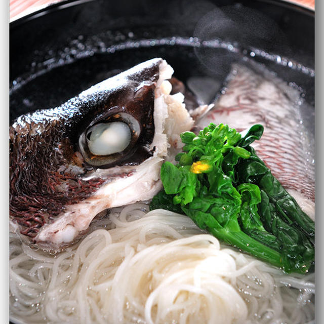 メシ通『魚介を使った簡単レシピ』 ☆　鯛の頭とかまで定番の潮汁！