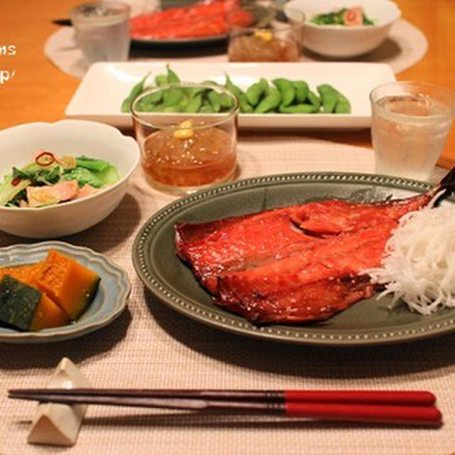 『鯖みりん』の献立。
