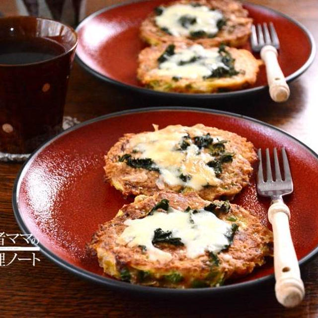 お焼きアレンジ朝ごはん