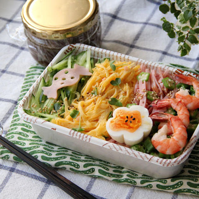 簡単！マルタイラーメン de 冷やし中華弁当