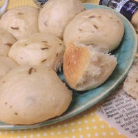 フライパンで30分☆　薄力粉でジンジャー塩昆布白パン