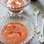 ラズベリーin冷たいトマトカクテルスープ