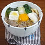 旨み際立つ 関西風 餅入り月見肉うどんの作り方