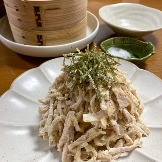 【切り干し大根、鶏むね肉】栄養たっぷり！切り干し大根と蒸し鶏のゴマだれサラダ