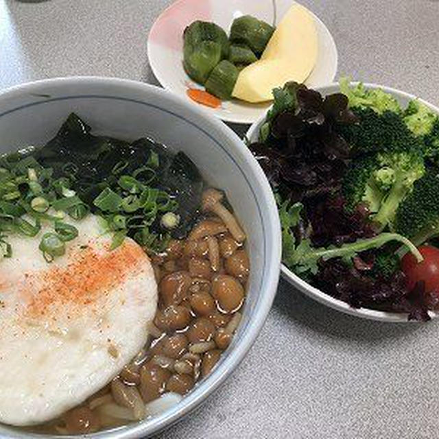 なめこ丸天うどん