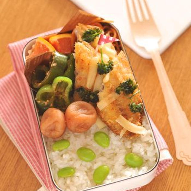 ママ弁「鯵のカツレツ弁当」
