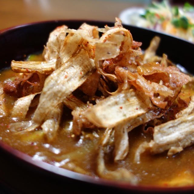 ごぼうで２品／チップ＆甘めの炒飯