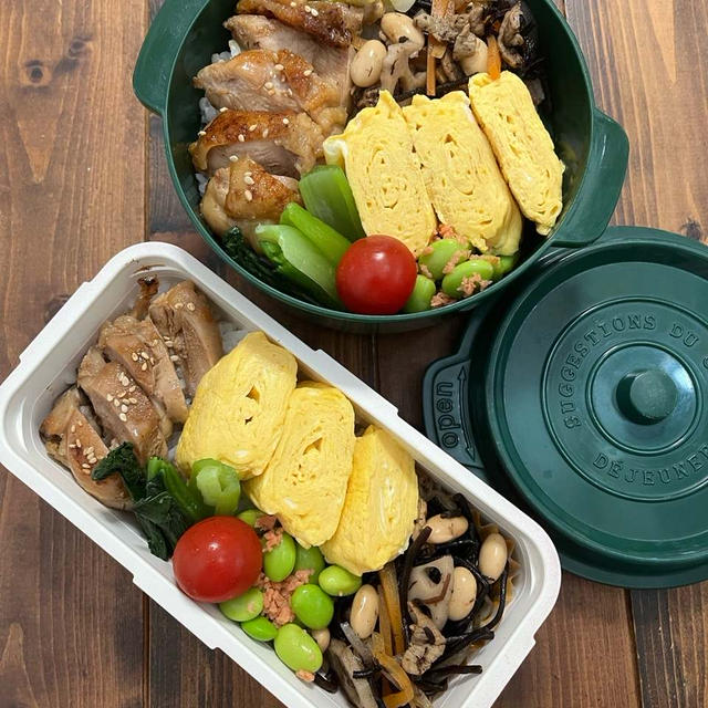 照り焼きチキン弁当と　おやつ