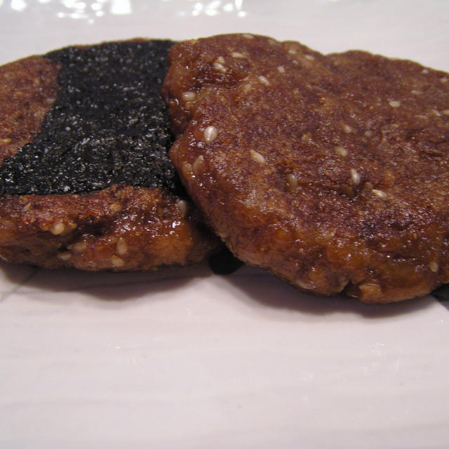 レンコンとゴマの磯辺焼き