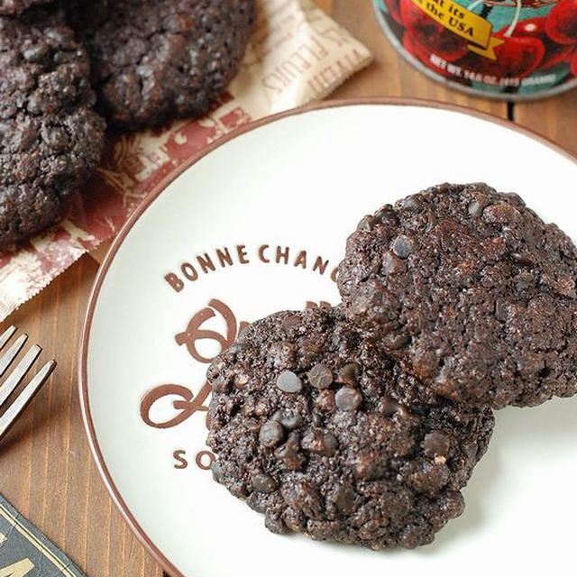 チョコレートチョコチップクッキーを焼きました～【思い出】